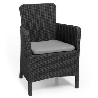 Allibert by KETER Fauteuil de jardin TRENTON - Avec coussin - Résine