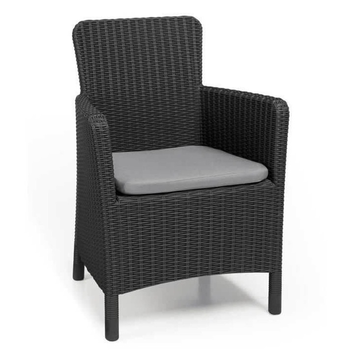 Allibert by KETER Fauteuil de jardin TRENTON - Avec coussin - Résine