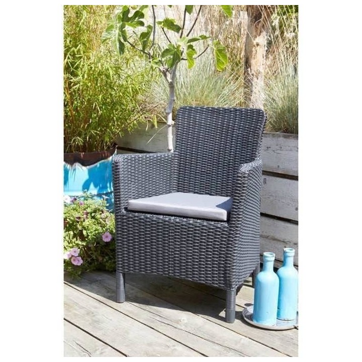 Allibert by KETER Fauteuil de jardin TRENTON - Avec coussin - Résine