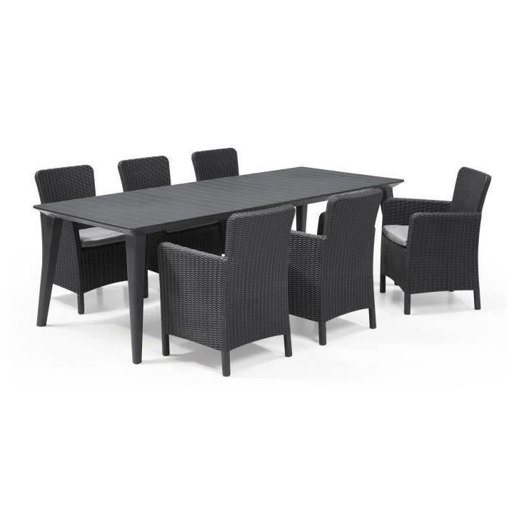 Allibert by KETER Fauteuil de jardin TRENTON - Avec coussin - Résine