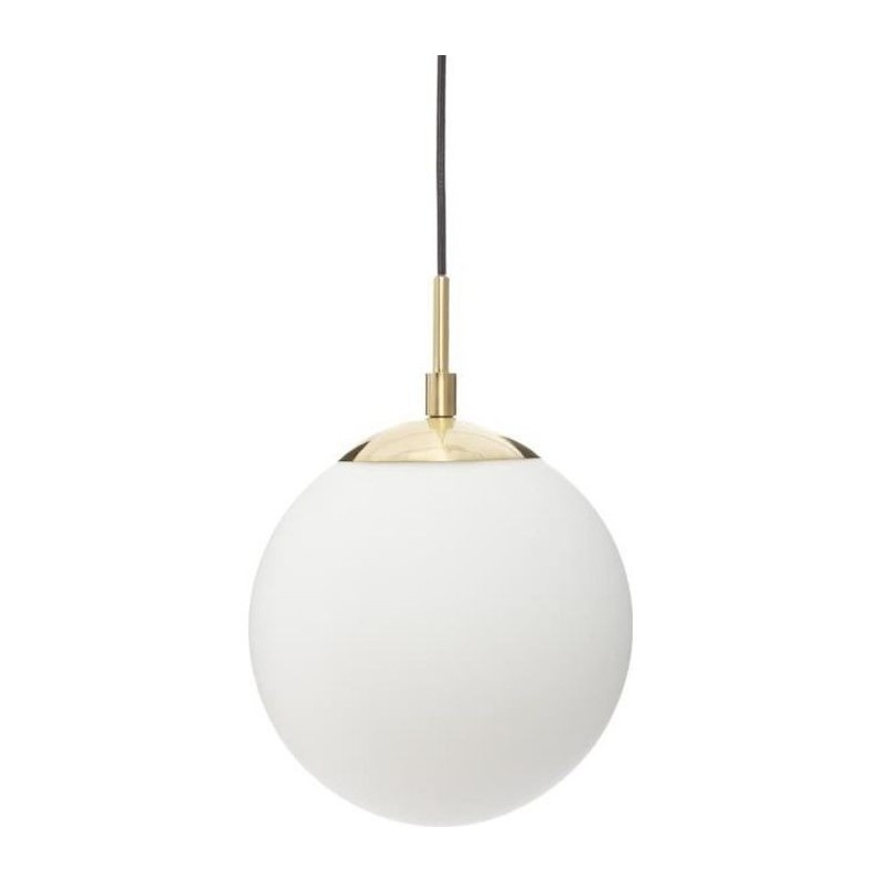 Suspension boule - Ø 20 cm - Blanc