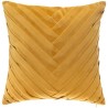 Coussin en velours tressé - 40 x 40 cm - Ocre