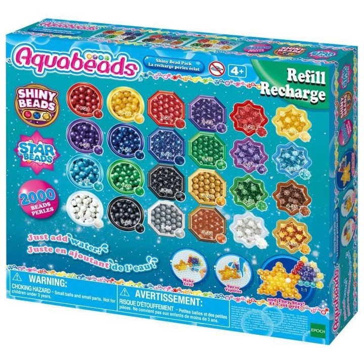 La recharge perles éclats - Aquabeads - Perles qui collent avec de l'