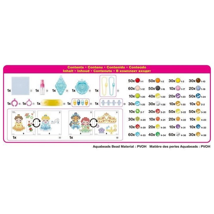 Mes accessoires de Princesses Disney - 31997 - Perles qui collent avec