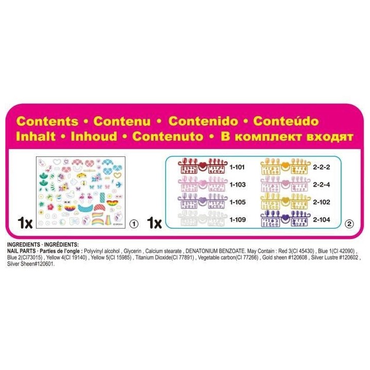 La recharge manucure fantaisie - Aquabeads - Ongles qui collent avec d