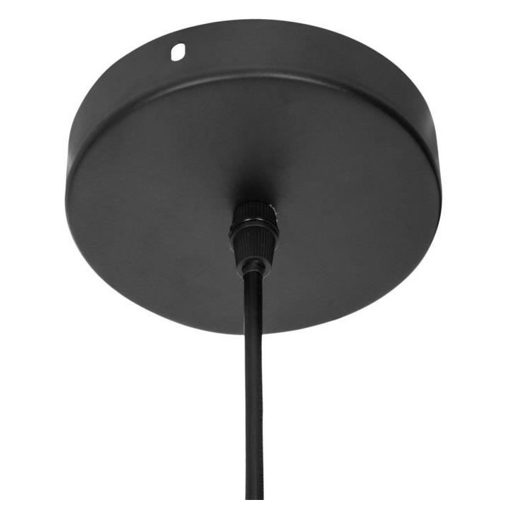 Suspension filaire en métal - H 25 cm - Noir