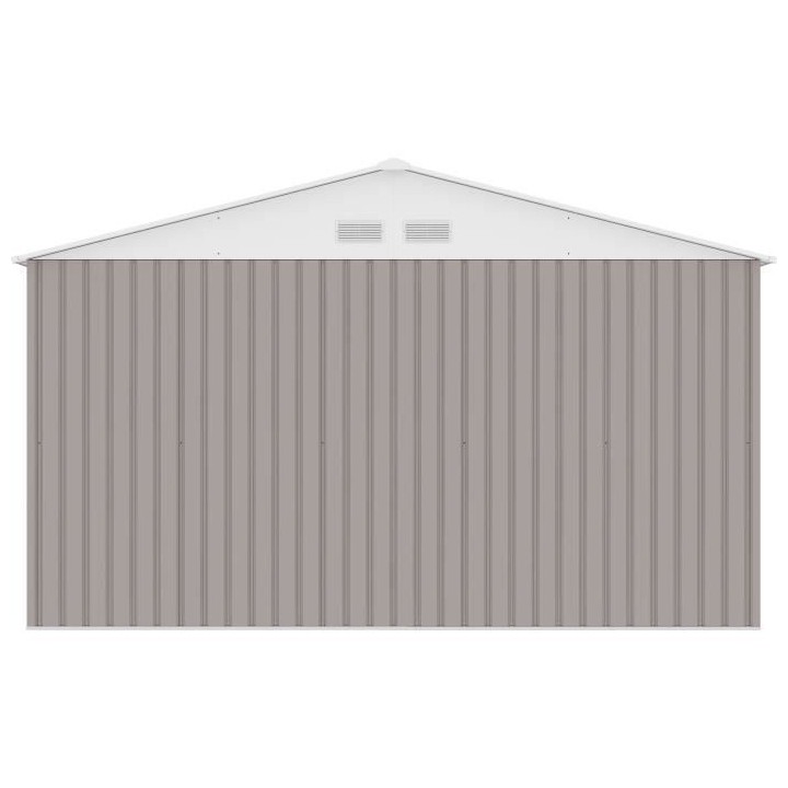 Abri de jardin en métal 10,85 m² - 340 x 319 x 210 cm - Kit d'ancrag