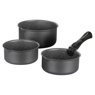 Batterie de cuisine ARTHUR MARTIN AM777GM Set de 3 casseroles - Gris M