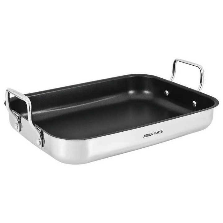 Set de 3 plats a four Arthur Martin AM1853 25-30-35 cm – Acier Inoxy