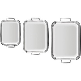 Set de 3 plats a four Arthur Martin AM4521 25-30-35 cm – Acier Inoxy