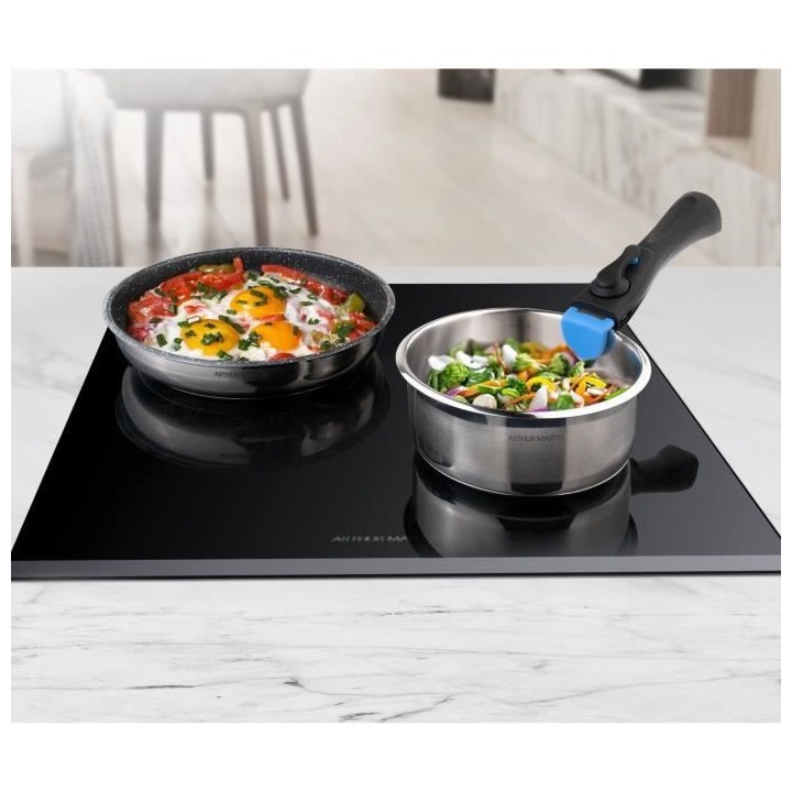 Batterie de cuisine 23 pieces Arthur Martin AM1671 - Inox – Poeles a