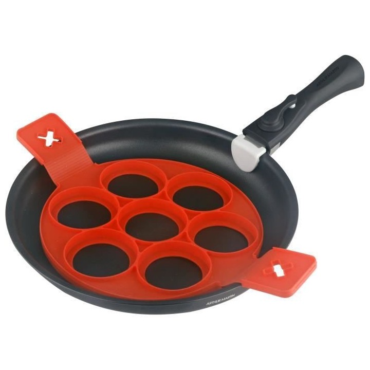 Batterie de cuisine Arthur Martin AM5563 6 pieces - Crepiere 28 cm - A