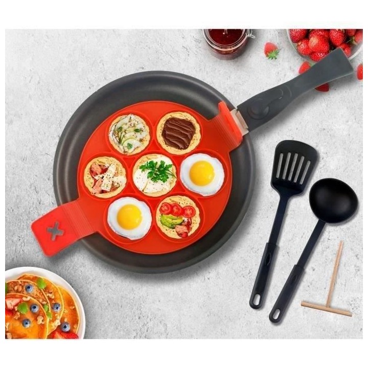 Batterie de cuisine Arthur Martin AM5563 6 pieces - Crepiere 28 cm - A