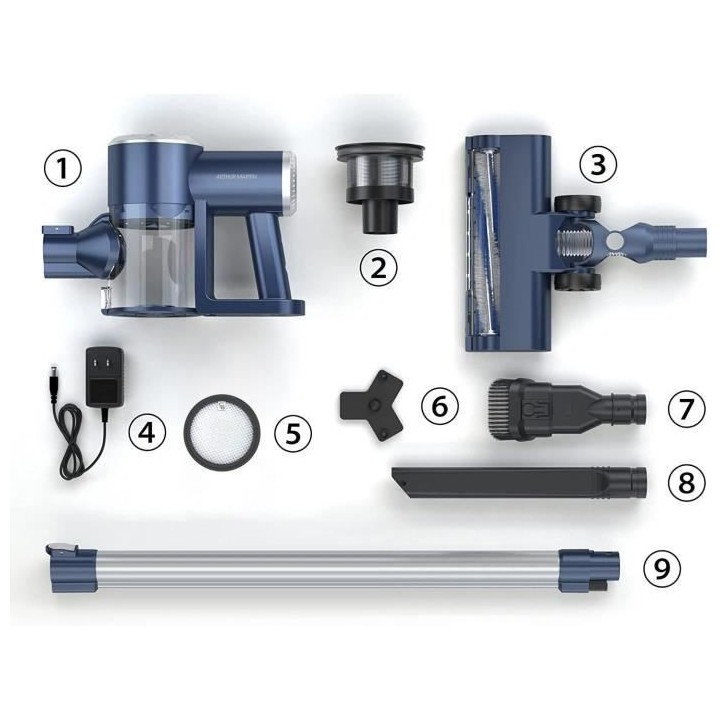 Arthur Martin AMPA3215 - Aspirateur Balai sans fil - Batterie Lithium