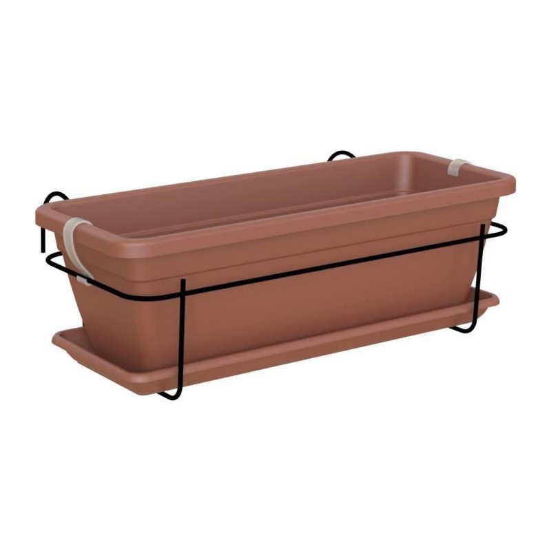 ARTEVASI - Kit balcon Jardiniere venezia 50cm terre cuite 50 x 19,5 x h16,3 cm - 1,14l