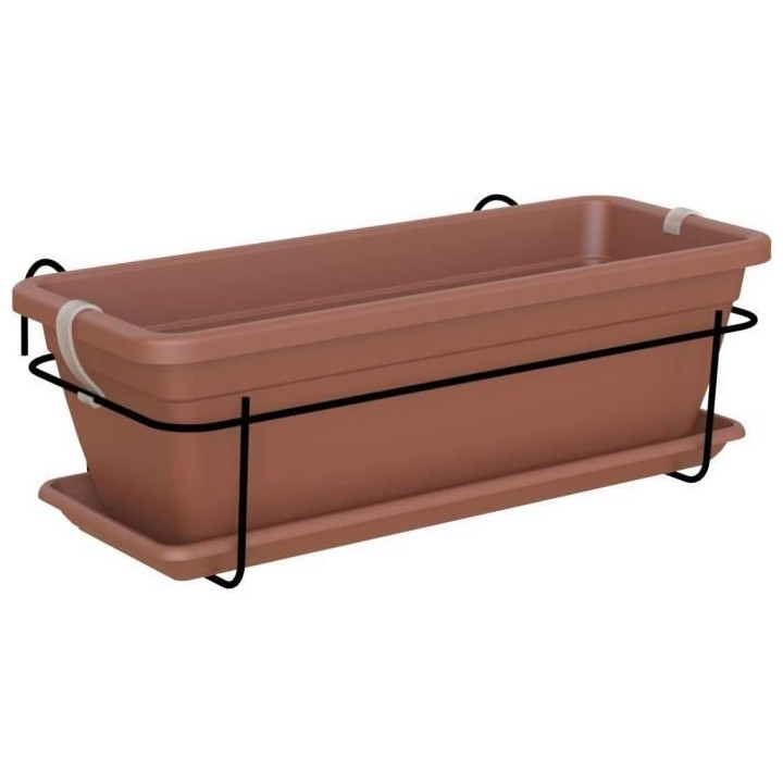 ARTEVASI - Kit balcon Jardiniere venezia 50cm terre cuite 50 x 19,5 x
