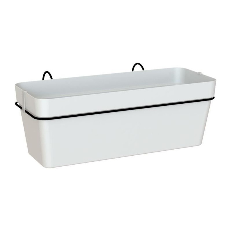 ARTEVASI - Kit balcon Jardiniere capri re 50cm v2 blanc 50,2 x 28,5 x h20 cm - 1,45l