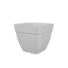 Pot a fleurs et plantes carré CAPRI CAMPANA - Plastique - 37x37 cm - Blanc - ARTEVASI