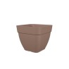 Pot a fleurs et plantes carré CAPRI CAMPANA - Plastique - 37x37 cm - Taupe - ARTEVASI