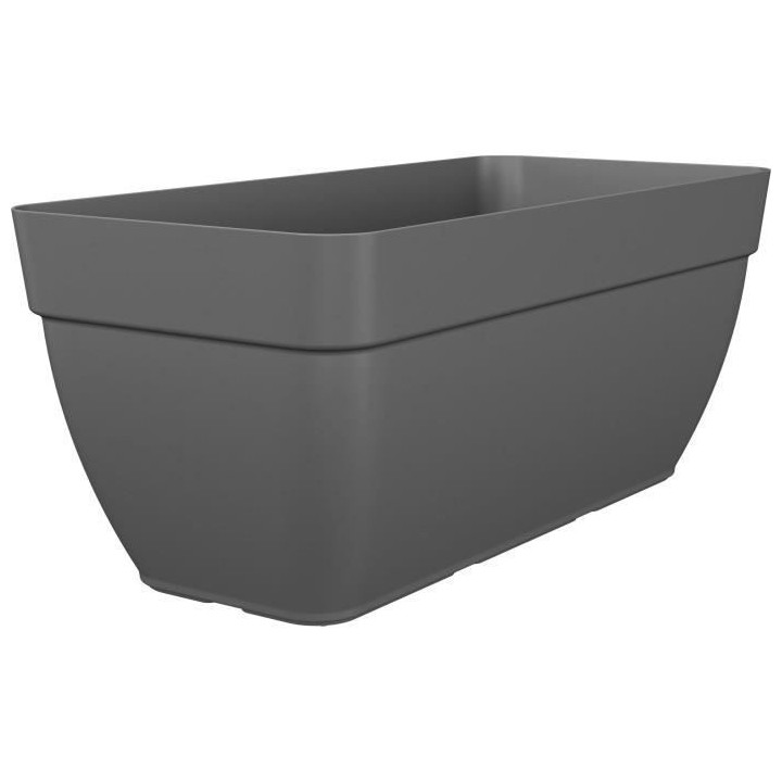 Jardiniere CAPRI CAMPANA XL - Plastique - 80 cm - Anthracite - ARTEVAS