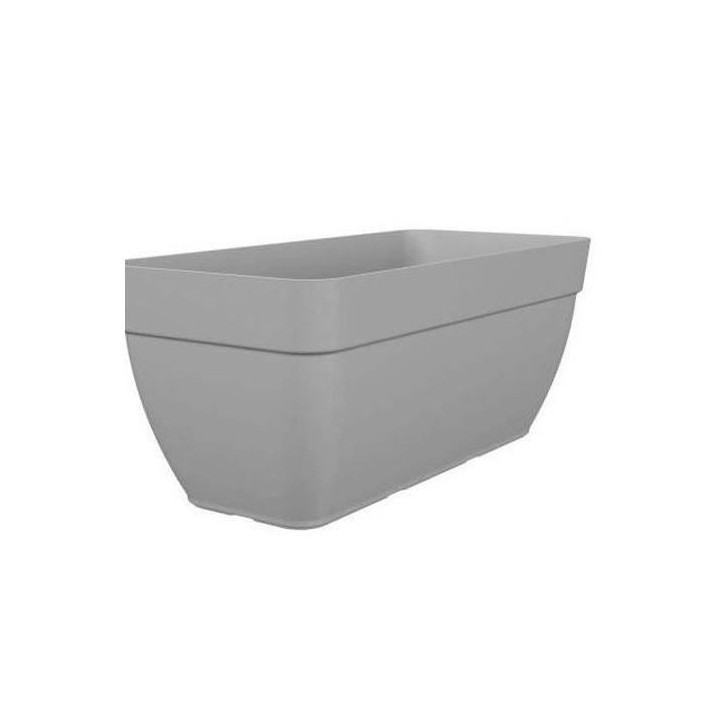 Jardiniere CAPRI CAMPANA XL - Plastique - 80 cm - Gris clair - ARTEVAS