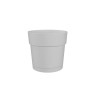 Pot a fleurs et plantes rond CAPRI LARGE - Plastique - Réservoir d'eau - diametre 30 cm - Blanc - ARTEVASI