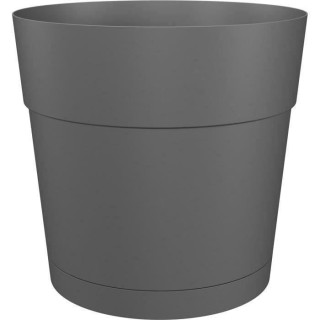 Pot a fleurs et plantes rond CAPRI LARGE - Plastique - Réservoir d'ea