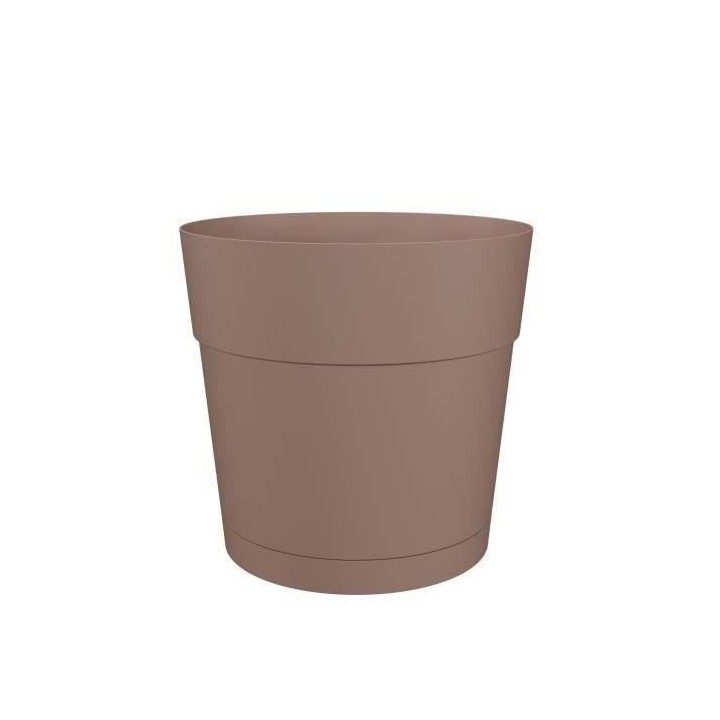 Pot a fleurs et plantes rond CAPRI LARGE - Plastique - Réservoir d'ea