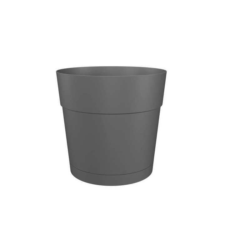Pot a fleurs et plantes rond CAPRI LARGE - Plastique - Réservoir d'ea