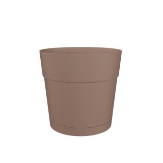Pot a fleurs et plantes carré CAPRI LARGE - Plastique - Réservoir d'