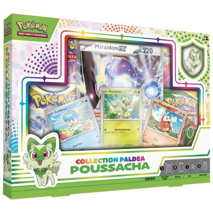 Pokemon - Collection Paldea - Coffret Coiffeton, Chochodile ou Poussac