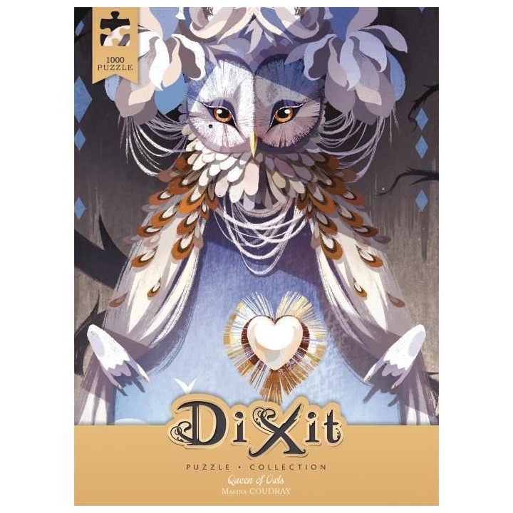 Dixit Puzzle 1000p Queen Owls - Asmodee - Jeu de société
