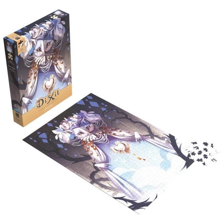 Dixit Puzzle 1000p Queen Owls - Asmodee - Jeu de société