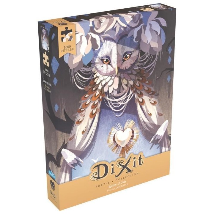 Dixit Puzzle 1000p Queen Owls - Asmodee - Jeu de société