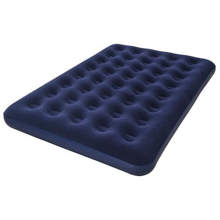 BESTWAY Matelas gonflable floqué Horizon Double + Pompe électrique S