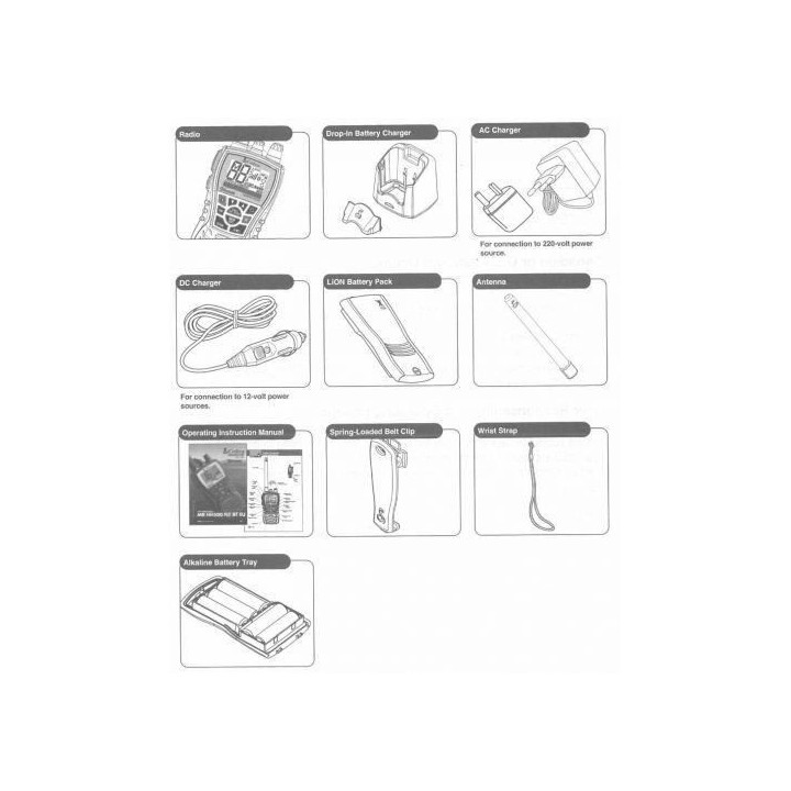 COBRA Radio VHF Marine Portable MR HH 500