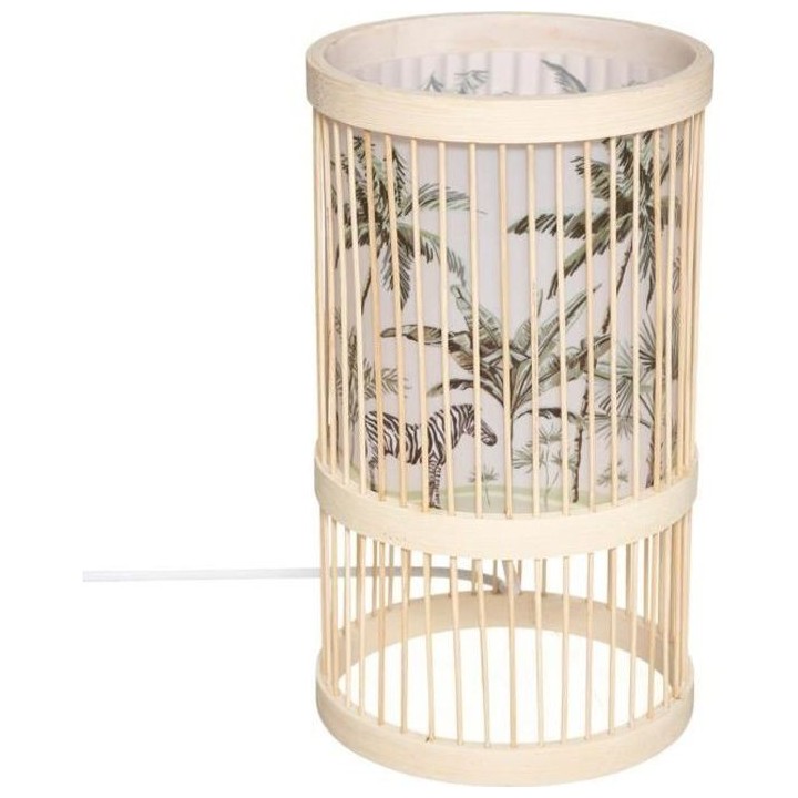 Lampe bambou Safari