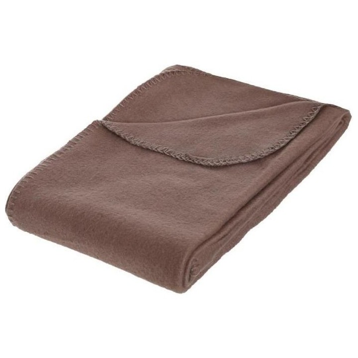 Plaid polaire 125 x 150 Taupe