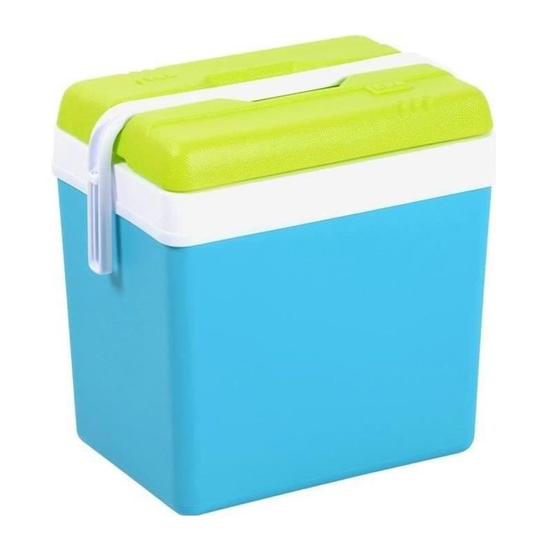 EDA PLASTIQUE Glaciere Promotion - Conservation au frais 11H - Bleu turquoise et vert anis - 24 L