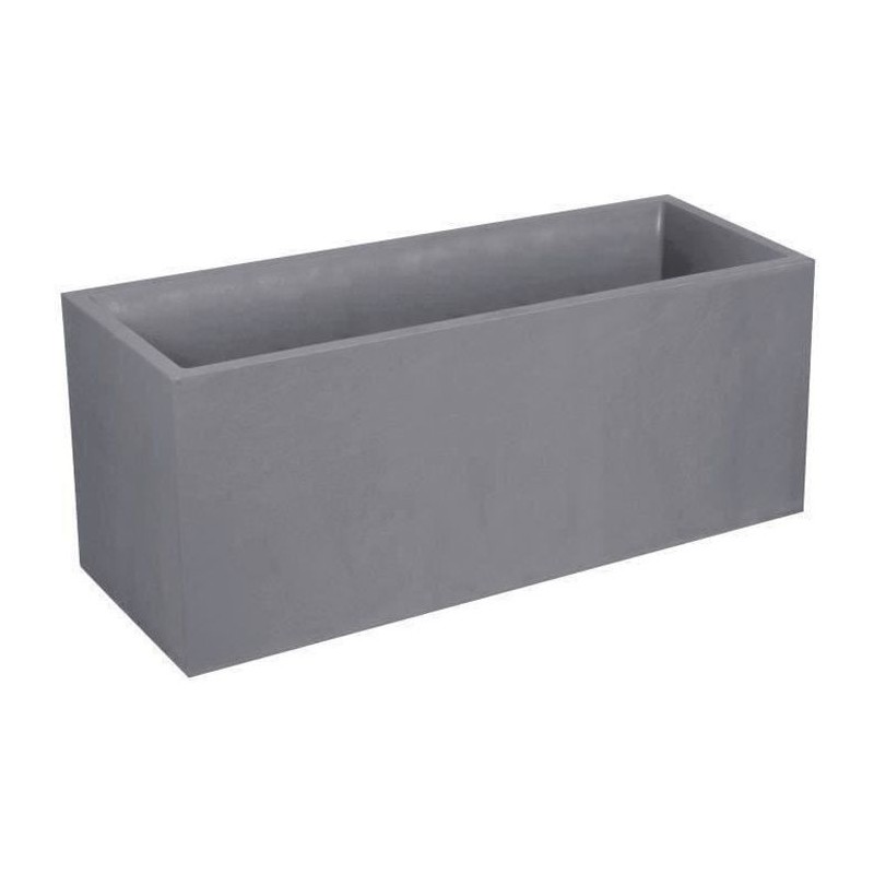 EDA Jardiniere Volcania - 99,5 x 39 x 43 cm - 98 L - Gris galet