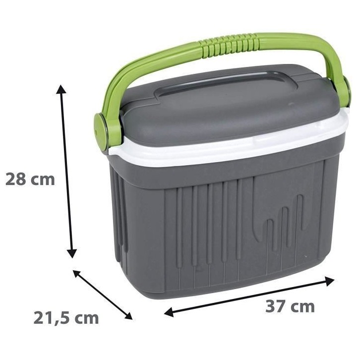 Glaciere Iceberg 8 L gris galet et vert matcha