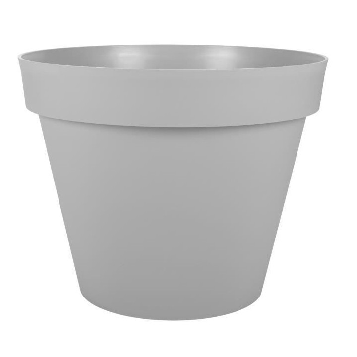 Pot de fleur EDA Plastique Rond TOSCANE Gris béton Ø 59 x 47 cm 76 L