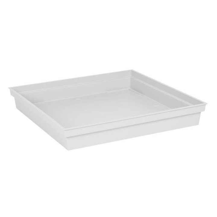 EDA Soucoupe carrée Toscane - 40 cm - Blanc