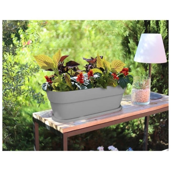 EDA Jardiniere Cancun - 80 cm - 38 L - Gris béton