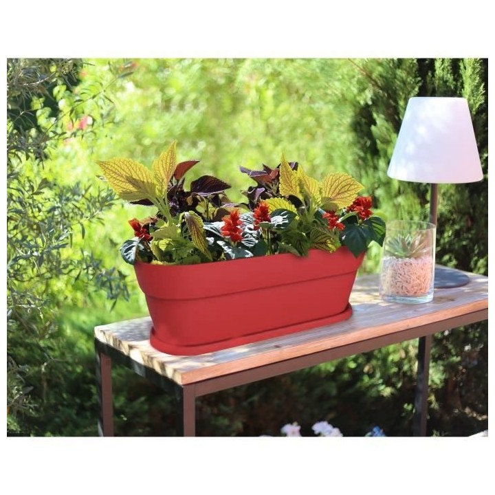EDA Jardiniere Cancun - 80 cm - 38 L - Rouge