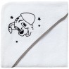 Cape de bain DISNEY 101 DALMATIENS - Des la naissance - Coton - 75 x 75 cm - Blanc