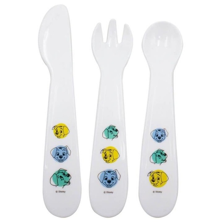 Coffret repas DISNEY 101 DALMATIENS - Assiette+Bol+Gobelet+Couverts -