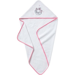 Cape de bain DISNEY MARIE - Des la naissance - Coton - 75 x 75 cm - Bl