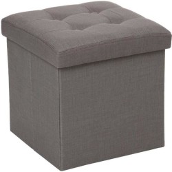 Pouf pliant Lysandre - Gris