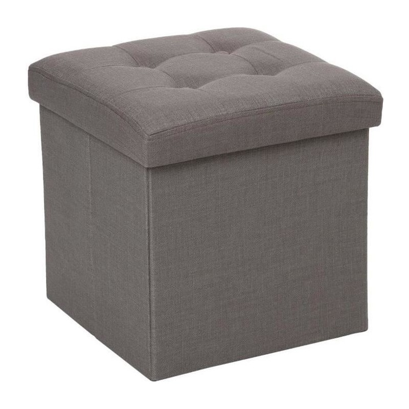 Pouf pliant Lysandre - Gris